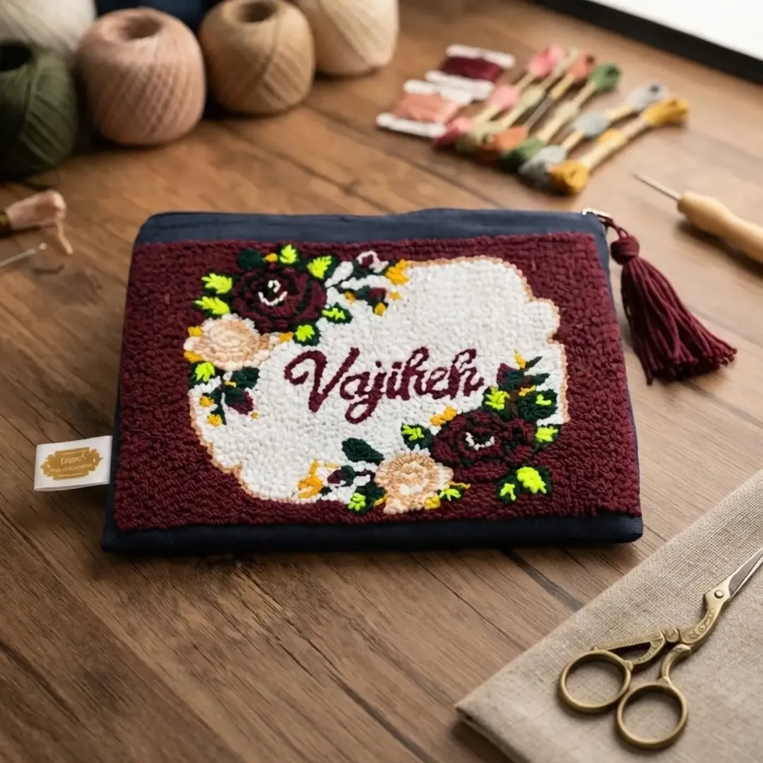 کیف پانچ‌دوزی دستی